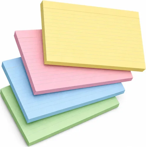 Vista 15 de Mr. Pen Tarjetas de Estudio de Neón Rayadas - 3x5, 180 Tarjetas - Tarjetas Rayadas para Estudiar Notecards for Studying, Ruled Index Cards
