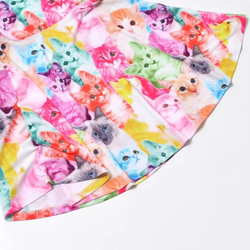 Vista 5 de Jxstar - Vestidos de manga larga para niñas con unicornio, ropa de algodón de 3 a 13 años