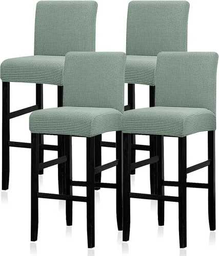Vista 47 de Lellen - Fundas para taburete de bar de jacquard, fundas para silla de taburete de bar, fundas para silla de bar, fundas para taburete de bar