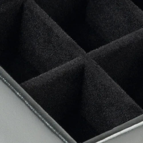 Vista 3 de WOLF Heritage - Caja para gemelos, piel sintética, forro ultra gamuza, cierre magnético