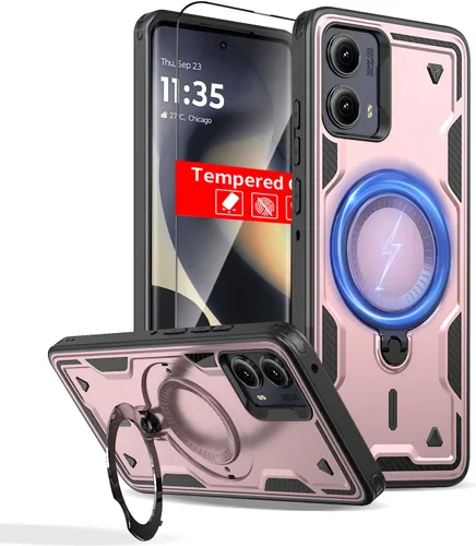 Vista 114 de Funda magnética para Google Pixel 9A compatible con cargador inalámbrico MagSafe, para Pixel 9A, funda de teléfono integrada de 360 °, con 2