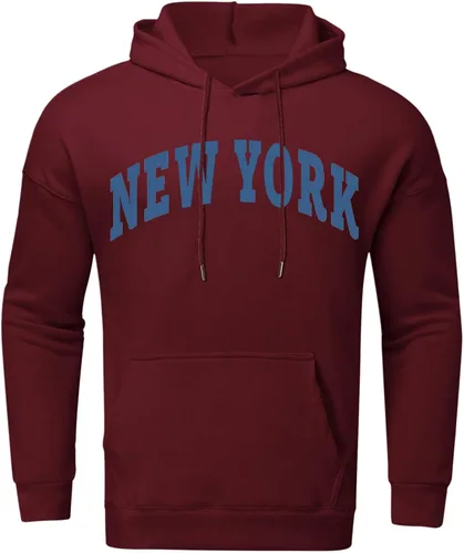 Vista 2 de Mens Hoodie Shirts Long Sleeve Cotton Lightweight Jersey with Hood Stretch Athletic Loose Fit Pullover