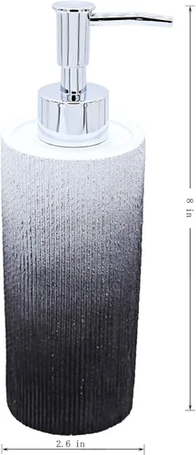 Vista 16 de Marina Decoration Juego de accesorios de baño de 4 piezas de decoración moderna de lujo, incluye dispensador de loción de jabón líquido para baño