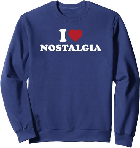 Vista 4 de I Love Nostalgia Retro Vintage 80s 90s Nostalgia Sweatshirt Negro
