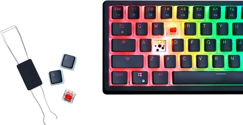 Vista 5 de G.Skill Teclado mecánico KM250 RGB 65% (67 teclas), tecla de inyección dual PBT (negro)