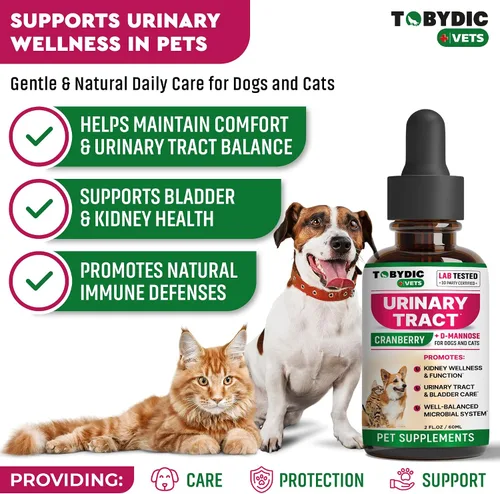 Vista 2 de Tratamiento de infecciones urinarias para gatos y perros y remedio para infecciones del tracto urinario con arándano y D-manosa - Medicina natural