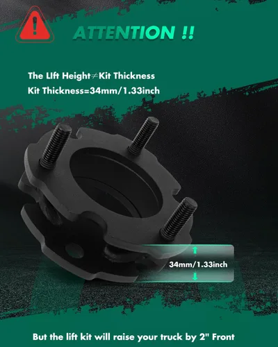 Vista 2 de SCITOO Kit de elevación de nivelación frontal de 2 pulgadas Compatible con GMC Canyon 2015-2021, con Chevrolet Colorado 2015-2021, Kits