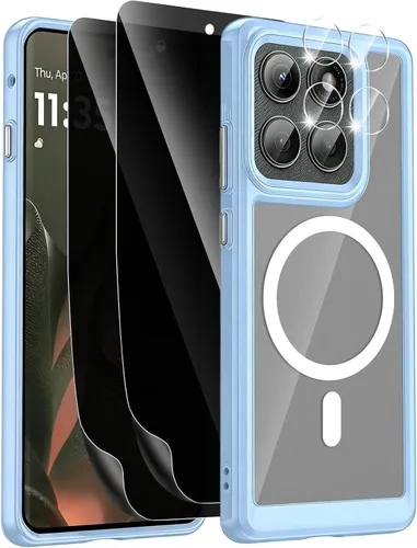 Vista 15 de Funda magnética para Motorola Edge 2026, con 2 protectores de pantalla de privacidad + 1 protector de lente de cámara, [no amarillento]