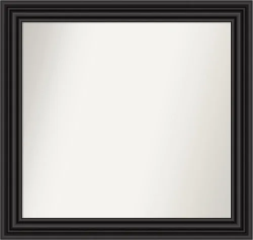Vista 523 de Amanti Art Espejo personalizado, espejo de baño negro puente, espejo de pared o espejo de tocador de baño sobre el fregadero (26 x 26 pulgadas)