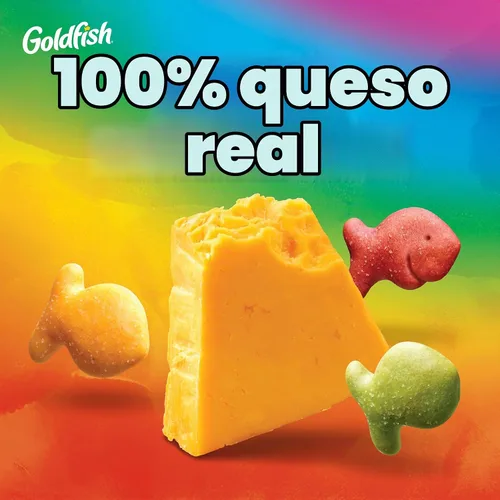 Vista 5 de Goldfish Colors Cheddar Galletas horneadas para aperitivos, bolsa de 6.6 onzas
