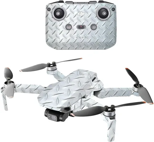 Vista 15 de MIGHTY SKINS Compatible con DJI Mini 2 Dron portátil – Pared negra Funda protectora de vinilo duradera y única Fácil de aplicar, quitar