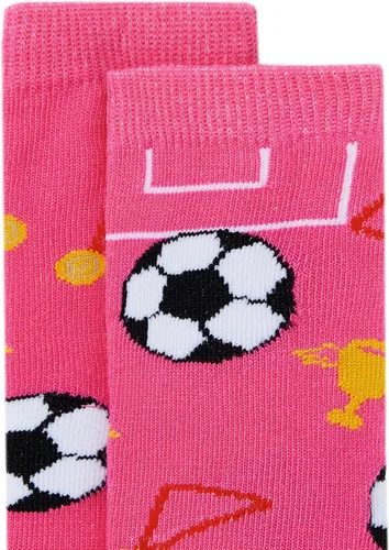 Vista 3 de American Trends Calcetines para niños, hasta la rodilla, uniforme, deportivos, de fútbol, a rayas, para niños y niñas
