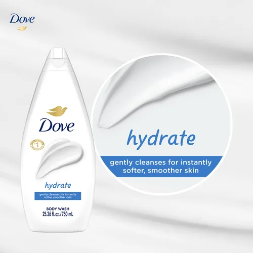 Vista 6 de Dove - Gel suave de baño para piel seca, humectación profunda, 650ml