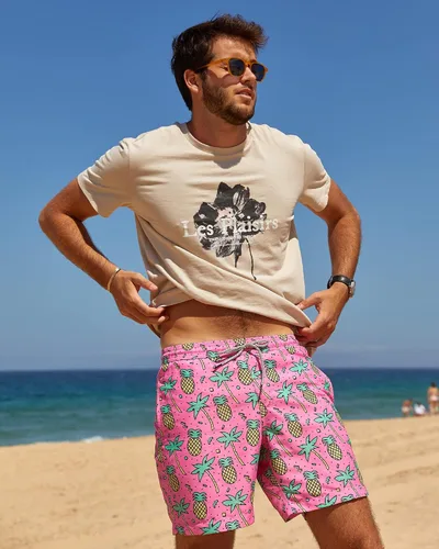 Vista 3 de maamgic - Traje de baño para hombre, shorts para nadar de secado rápido con forro de malla, diseño divertido
