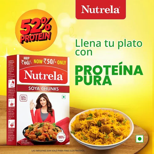 Vista 4 de Nutrela Trozos de Soja 220 gms