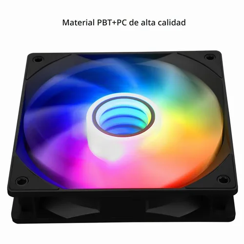 Vista 5 de Thermalright Ventilador de CPU TL-C12B-S V3 de 4.724 in, ventilador ARGB, conector PWM de 4 pines ventilador silencioso de computadora con Negro