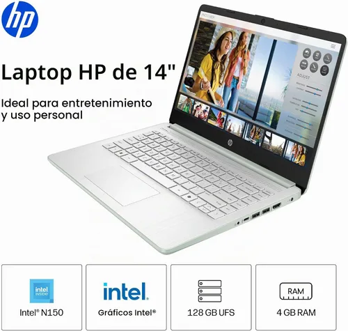 Vista 2 de HP Laptop 2026 Student Business, Copilot AI+Office 365, CPU Intel UFS