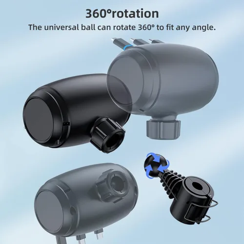 Vista 6 de MAGJIEYX Caja de Estación de Carga Retractable Multi para Coche, 3 en 1, Soporte de Carga Rápida para Reposacabezas, Cable de Carga USB Tipo C