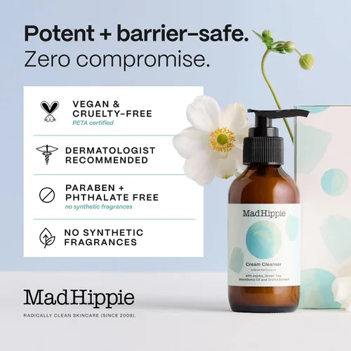 Vista 7 de Crema limpiadora Mad Hippie, para el cuidado de la piel, aceite de 4 onzas