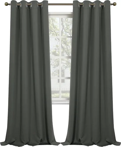 Vista 129 de MYSKY HOME Cortinas Aqua para Armario para Entrada Cortina Opaca para Puerta para Sala de Estar Cortina Oscurecedora de Habitación con Ojales
