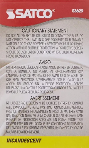 Vista 5 de Satco S3629 - Bombilla S11 de base intermedia de 40 W, transparente, 1 unidad (paquete de 1)