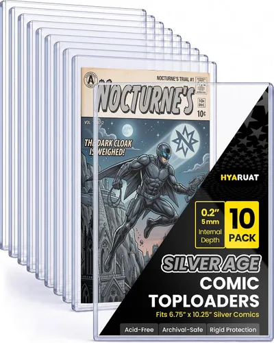 Vista 12 de Protectores rígidos superiores para cómics modernos, fundas protectoras rígidas para almacenamiento y exhibición de cómics, paquete de 10 Mangas