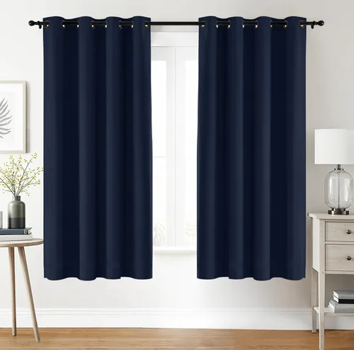Vista 10 de Utopia Bedding - Cortinas opacas para dormitorio, cortinas con ojales de 54 pulgadas de largo, 2 paneles, cortinas térmicas aisladas para sala