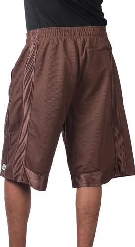 Vista 3 de Pro Club - Camiseta de manga larga para hombre, de algodón pesado y con cuello redondo, Marrón