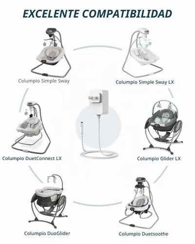Vista 5 de CONMDEX Graco - Cable de repuesto para columpio de bebé de 10 pies de largo, cable de alimentación para columpio Graco Simple Sway