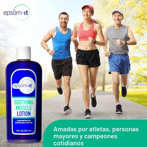 Vista 8 de Epsom-It Loción calmante muscular de magnesio – Crema tópica de sal de Epsom con árnica y sulfato de magnesio – Diseñada para rigidez muscular