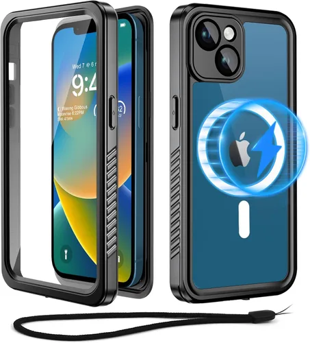 Vista 15 de Beeasy Funda impermeable para iPhone 12 compatible con Magsafe IP68 de grado militar bajo el agua, a prueba de golpes, a prueba de polvo, resistente