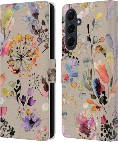 Vista 68 de Head Case Designs Officially Licensed Ninola Beige Wild Grasses Leather Wallet Case Compatible with Samsung Galaxy A07 4G