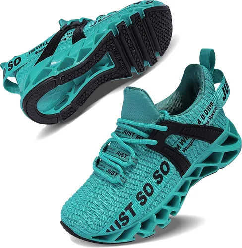 Vista 2 de COKAFIL Tenis ligeros para correr para niños y niñas pequeños y grandes