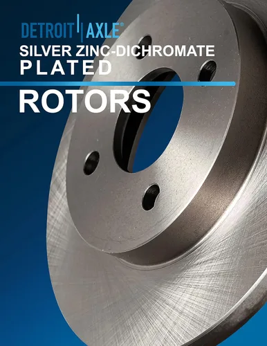 Vista 58 de Detroit Axle - Rotores de freno delantero para 04-13 Mazda 3 Rotores de frenos de disco 06-15 Mazda 5 Reemplazo: Rotor regular delantero de 11.81
