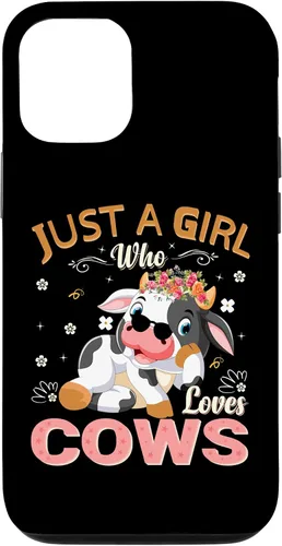 Vista 26 de Just A Girl Who Loves Cows Case for iPhone 16