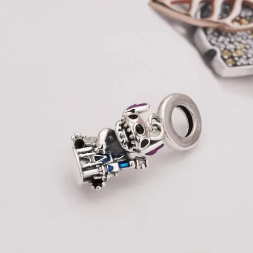 Vista 2 de Ouroyea Charm 925 Sterling Silver Pendant,Girl Jewelry Beads Gifts for Women Bracelet&Necklace