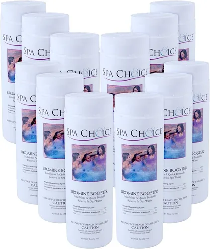 Vista 6 de SpaChoice Potenciador de bromo prémium de 1 libra, bromuro de sodio para jacuzzi, fabricado en Estados Unidos