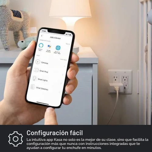 Vista 6 de Kasa - Enchufe inteligente de TP-Link, toma Wi-Fi para el hogar inteligente funciona con Alexa, Echo, Google Home e IFTTT, no requiere concentrador