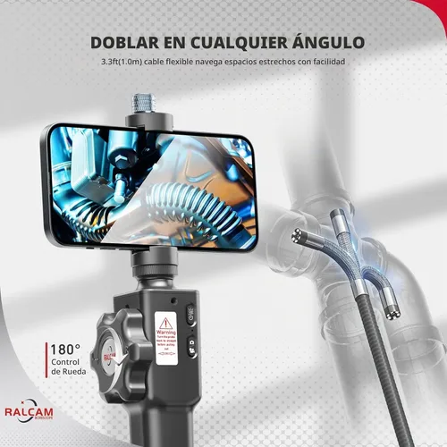 Vista 4 de Ralcam Boroscopio articulado bidireccional para iPhone y Android