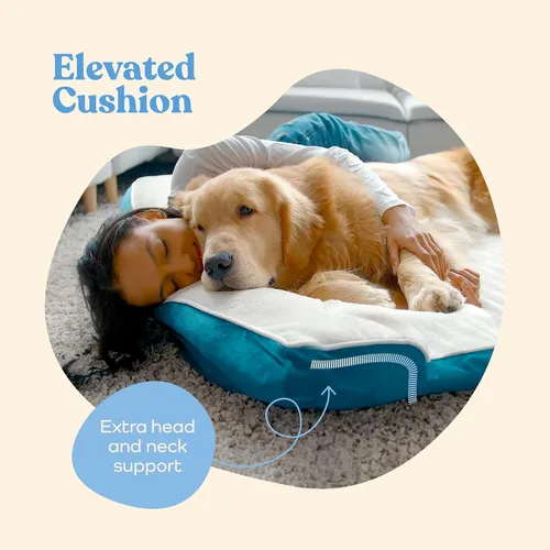 Vista 4 de Sofá cama ortopédica para perros – Camas ultra cómodas para perros grandes – Cama transpirable e impermeable para mascotas – Sofá cama de espuma