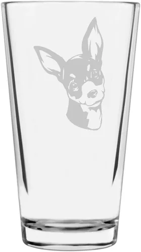 Vista 124 de Podenco Canario - Vaso de pinta de 16 onzas con temática de perro personalizado