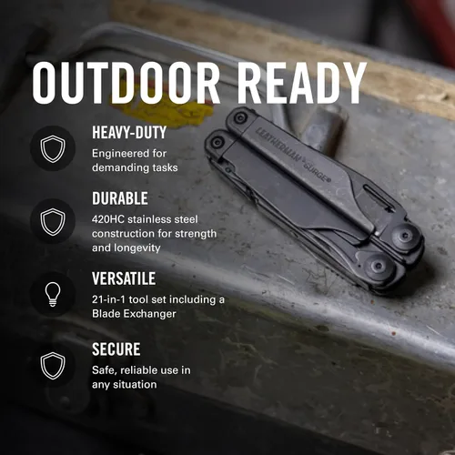 Vista 4 de Leatherman multi herramienta para sobretensión, acero inoxidable