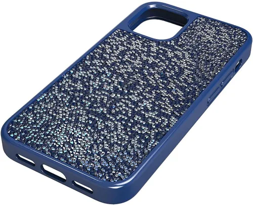 Vista 2 de Swarovski Glam Rock - Funda para smartphone con protección rígida para iPhone 12 Mini, cristales azules