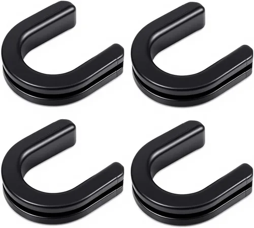 Vista 9 de Soporte de montaje de placa lateral para motocicleta, soporte de montaje para barra Sissy Bar compatible con Harley Touring 1983-2024, negro (2)