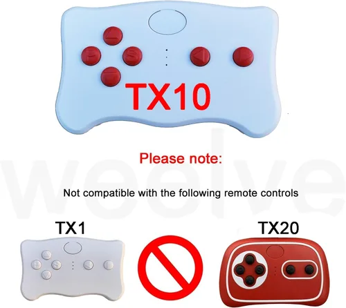 Vista 4 de weelye (TX10) botón rojo 2.4G Bluetooth control remoto, no universal, para niños, coche eléctrico solo con marca weelye FCC CE Label Original