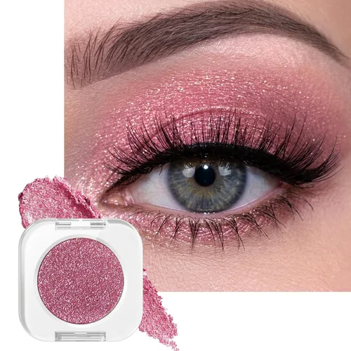 Vista 12 de Erinde Paleta de sombra de ojos blanca mate, sombra de ojos en polvo prensado blanco, ultra mezclable, color pigmentado, larga duración, base