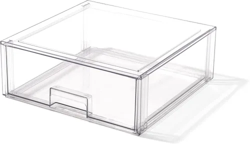 Vista 14 de BINO Cajones de almacenamiento apilables, pequeños - transparentes THE CRATE COLLECTION Contenedores de almacenamiento con cajones