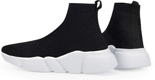 Vista 5 de Casbeam Zapatos para correr para mujeres Zapatillas sin cordones para tenis y caminar Zapatillas ligeras transpirables cómodas para trabajo gimnasio