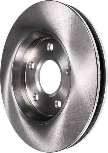 Vista 40 de Detroit Axle - Rotores de freno delantero para 04-13 Mazda 3 Rotores de frenos de disco 06-15 Mazda 5 Reemplazo: Rotor regular delantero de 11.81