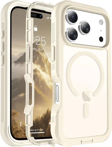 Vista 47 de jaroco - Funda magnética compatible con MagSafe para iPhone 11 de 6.1 pulgadas; protección de grado militar contra caídas, de doble capa